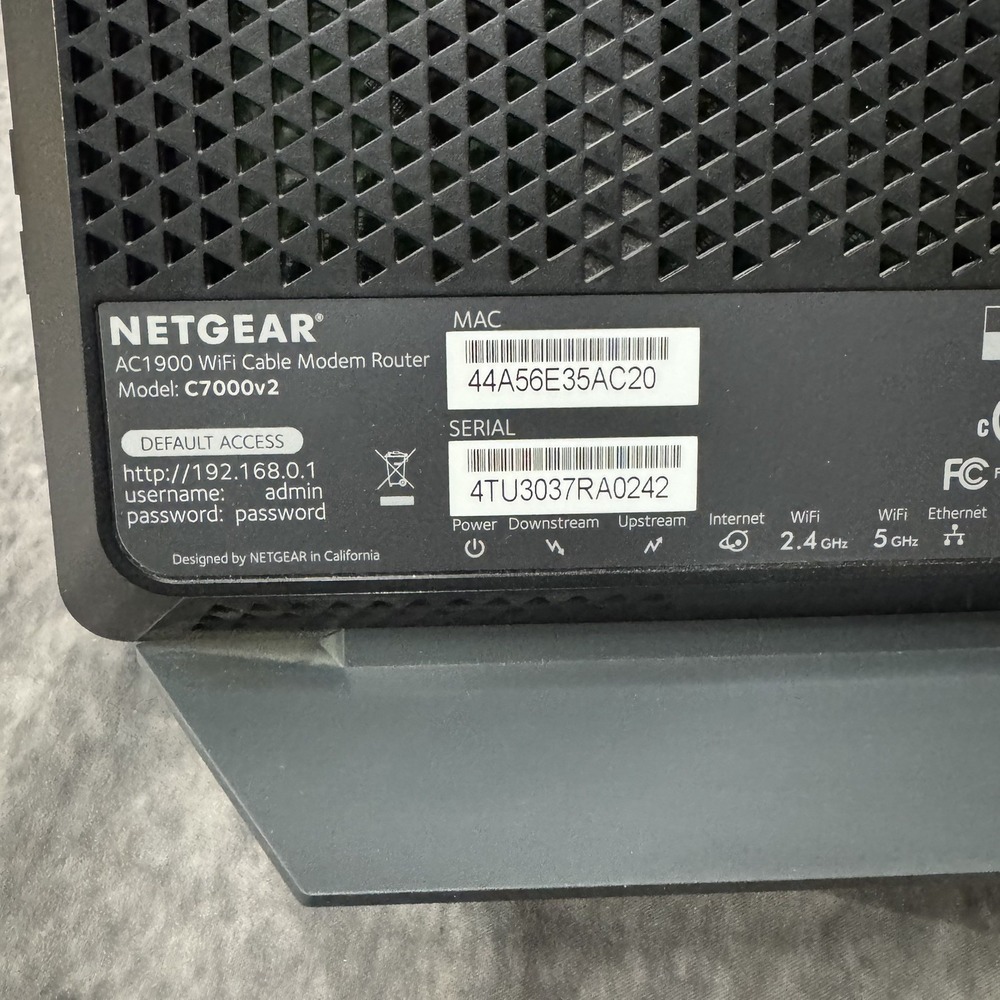 WiFi Cable Modem Router Netgear Nighthawk AC1900 C7000v2 - Picture 9 of 14
